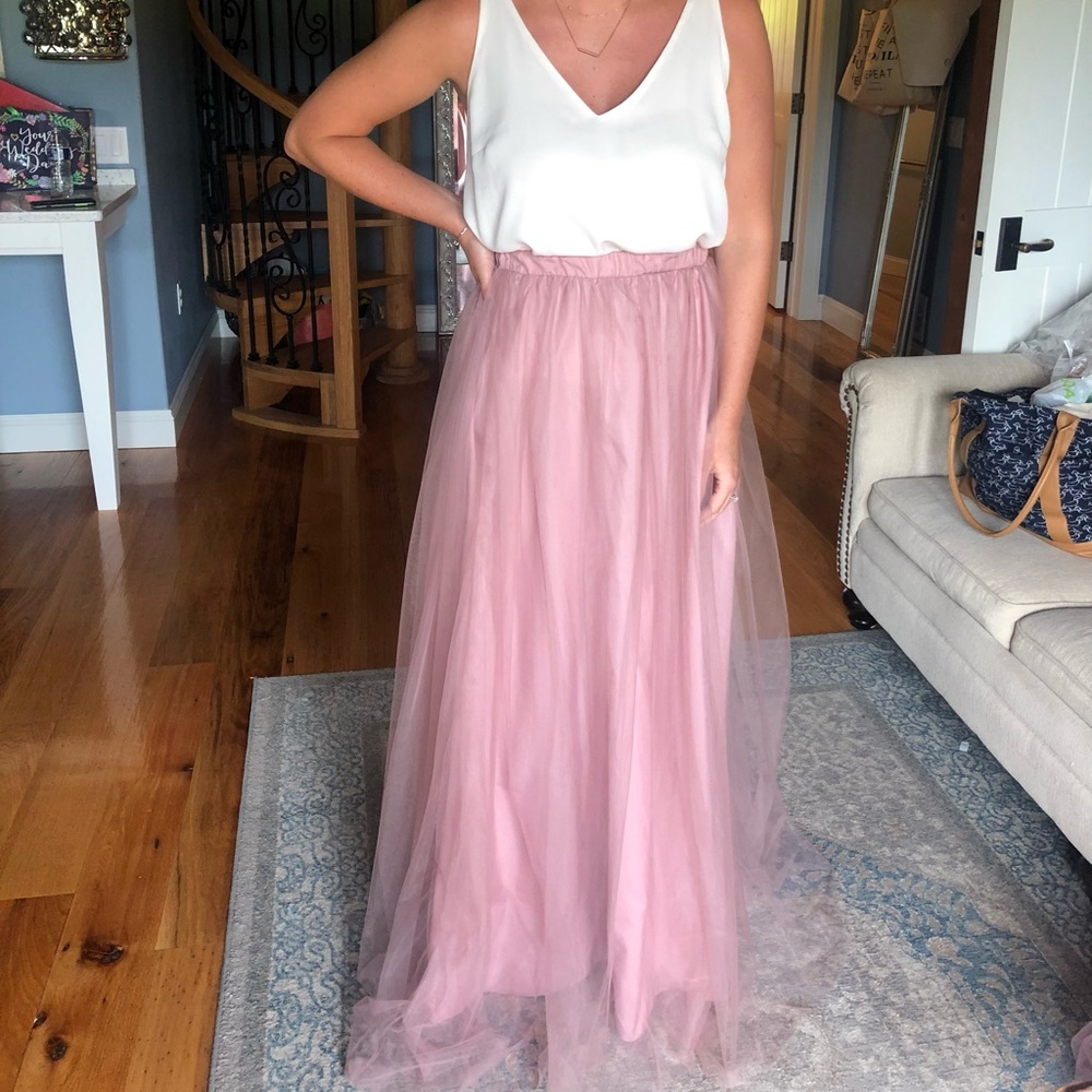 Azazie Margot skirt dusty rose size small